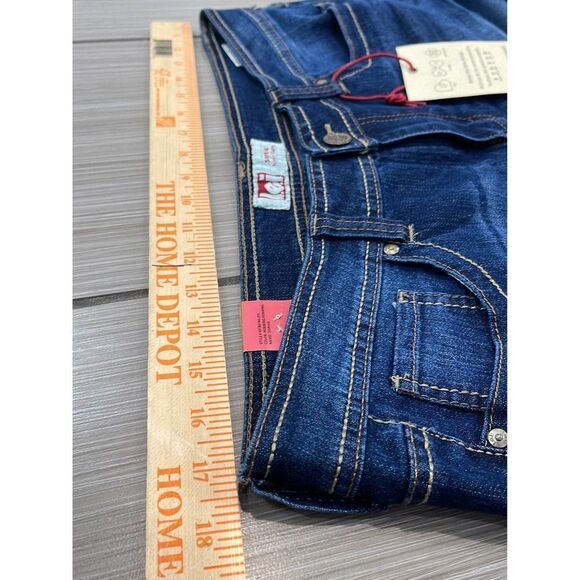 L.e.I Sophia hipster flare jeans womens jr 17R plus size dead stock Y2K 00’s nwt - Picture 9 of 12